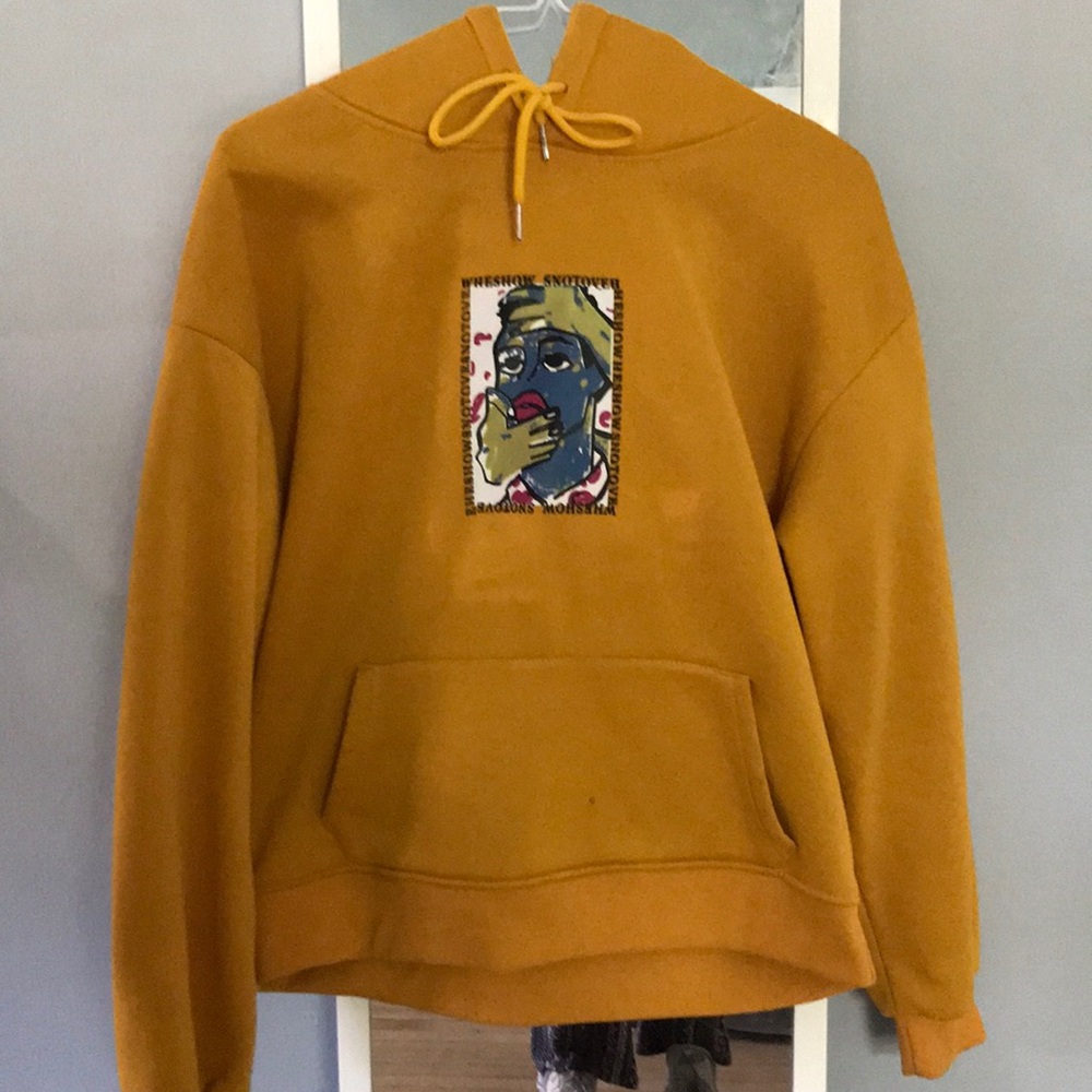 Artistic Vintage Yellow hoodie